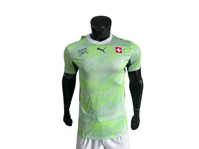 Switzerland 2026 National Team Away Jersey - Green Player Version