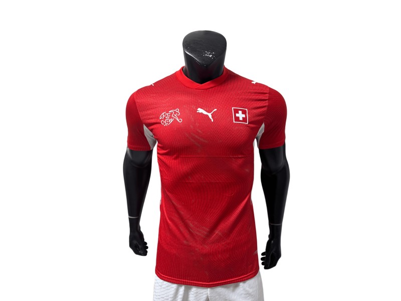 Switzerland 2026 National Team Home Jersey - Red Player Version