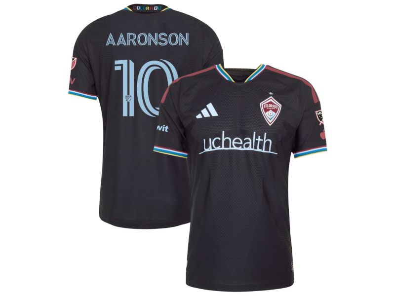 Paxten Aaronson Colorado Rapids 2026 Colorful Colorado Player Version Jersey - Black With Patch