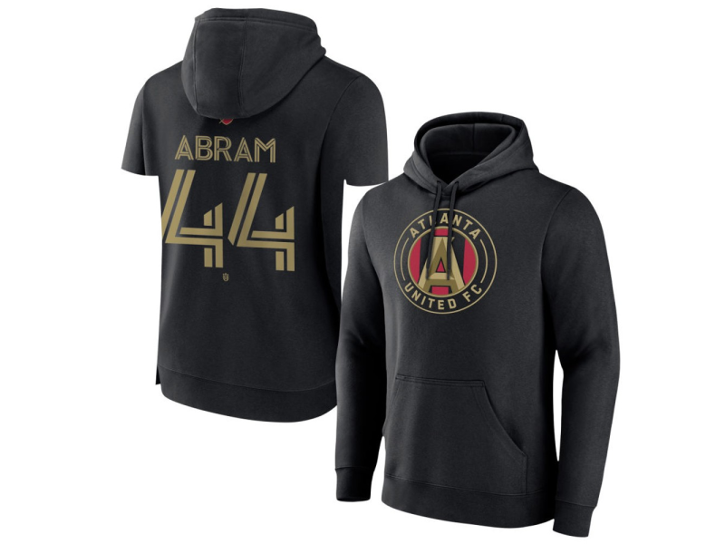 Men's Atlanta United FC #44 Luis Abram Team Authentic Pullover Hoodie - Black