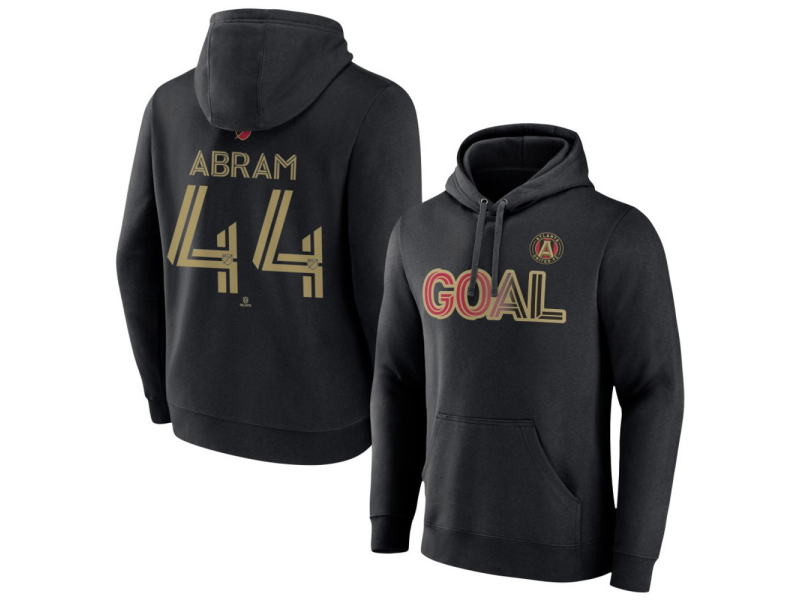 Men's Atlanta United FC Goal #44 Luis Abram Pullover Hoodie - Black