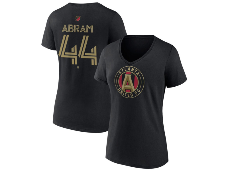 Women's Atlanta United FC #44 Luis Abram Team Authentic V-Neck T-Shirt - Black