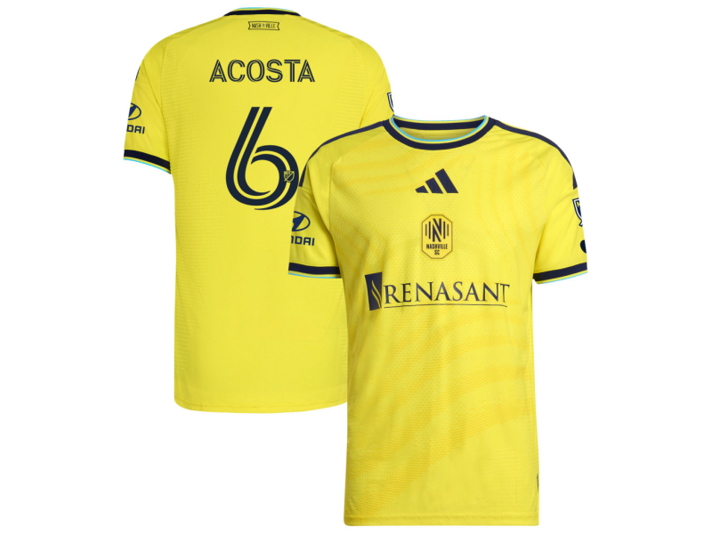 Bryan Acosta Nashville SC 2026 The Reverb Edition Player Version Jersey - Yellow With Patch