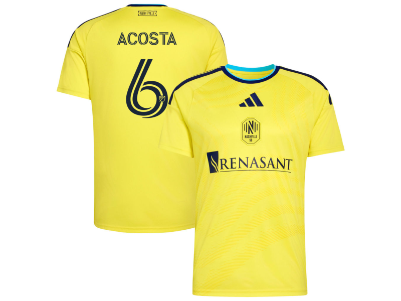 Bryan Acosta Nashville SC 2026 The Reverb Edition Fan Version Jersey - Yellow