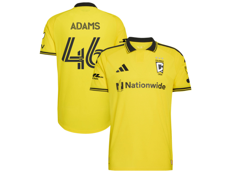 Chase Adams Columbus Crew 2026 The Crafted for Excellence Edition Player Version Jersey - Yellow With Patch