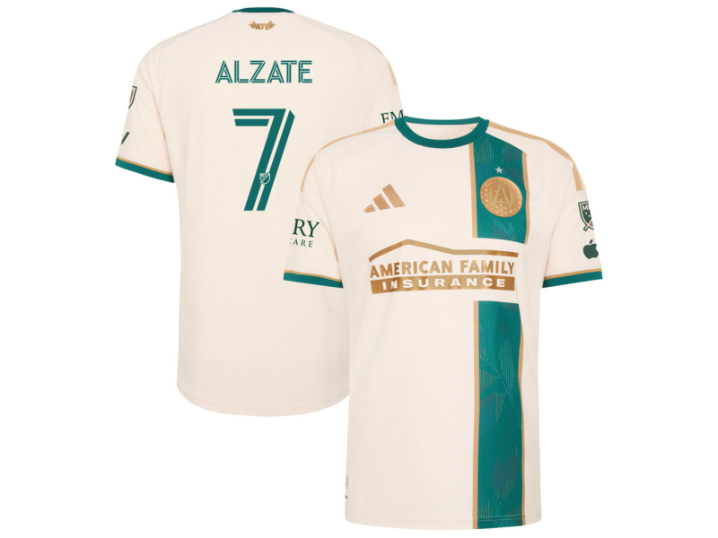 Steven Alzate Atlanta United FC 2026 Spirit Of '96 Player Version Jersey - Tan With Patch