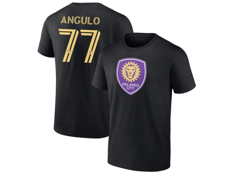 Men's Orlando City SC #77 Ivan Angulo T-Shirt - Black