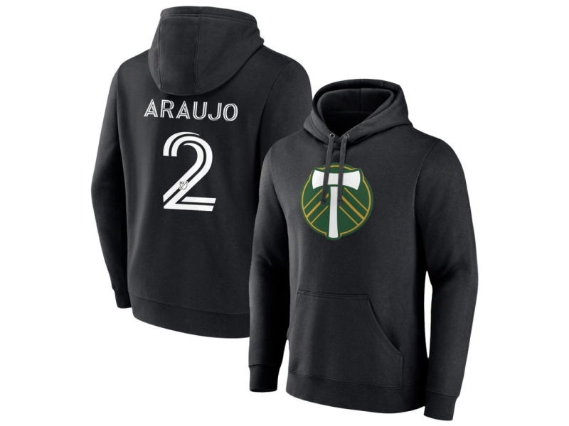 Men's Portland Timbers #2 Miguel Araujo Pullover Hoodie - Black
