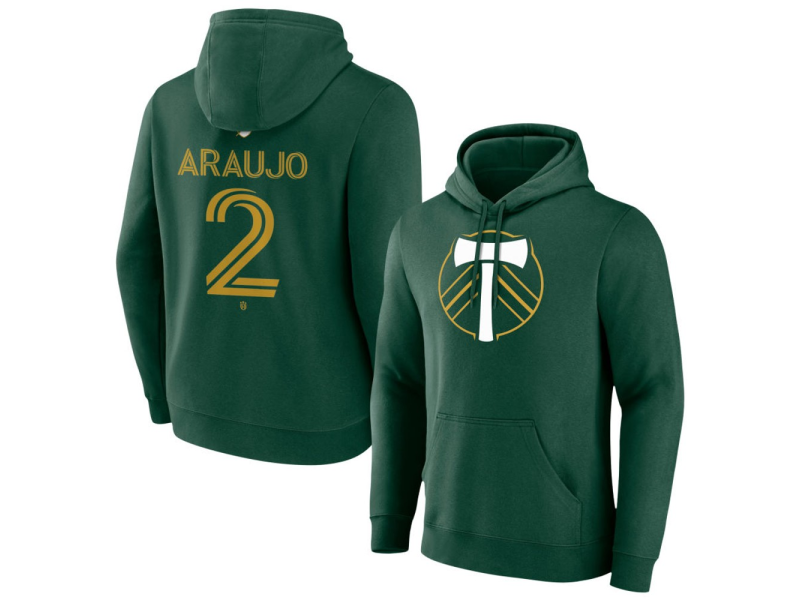 Men's Portland Timbers #2 Miguel Araujo Team Authentic Pullover Hoodie - Green