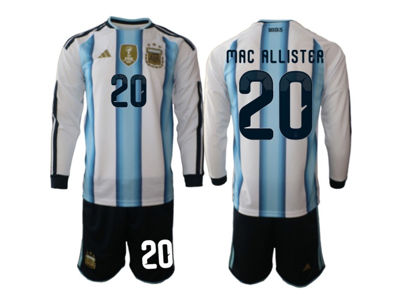 MAC ALLISTER Argentina 2026 World Cup Home Fan Jersey - Blue/White