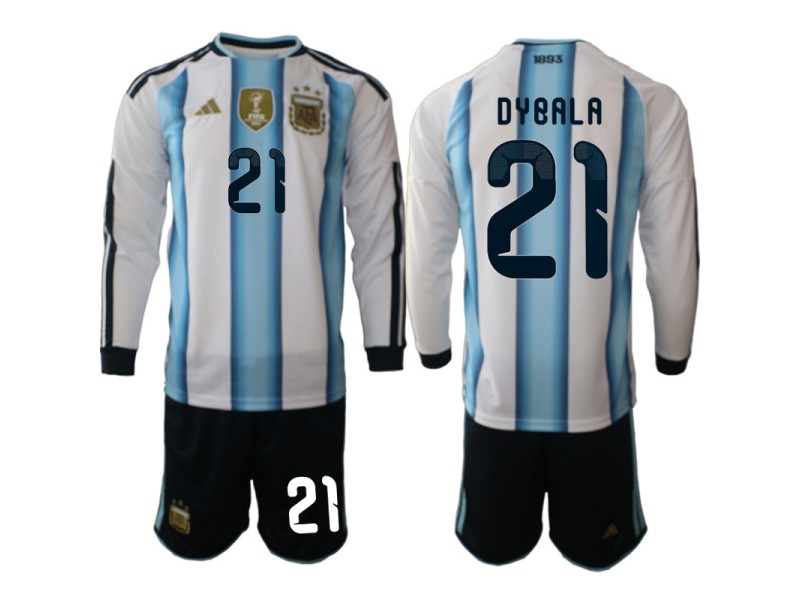 DYBALA Argentina 2026 World Cup Home Fan Jersey - Blue/White