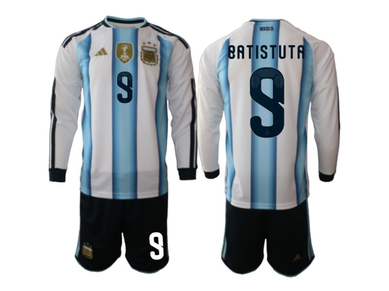 BANTISTUTA Argentina 2026 World Cup Home Fan Jersey - Blue/White