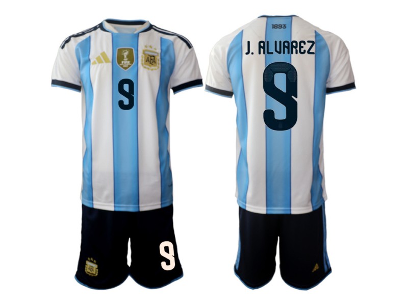 J.ALUAREZ Argentina 2026 World Cup Home Fan Jersey - Blue/White