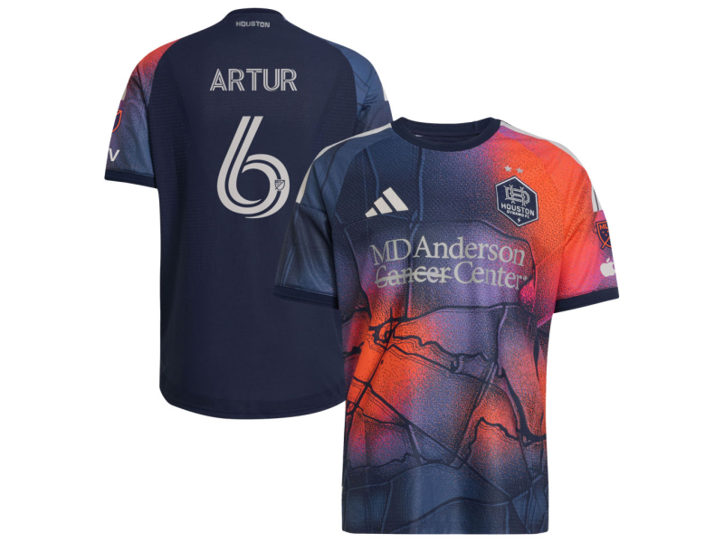 De Lima Artur Houston Dynamo FC 2026 Mission Control Player Version Jersey - Blue With Patch