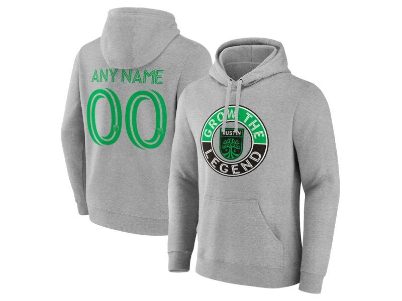 Men's Austin FC The Game Is Everything Custom Pullover Hoodie - Gray