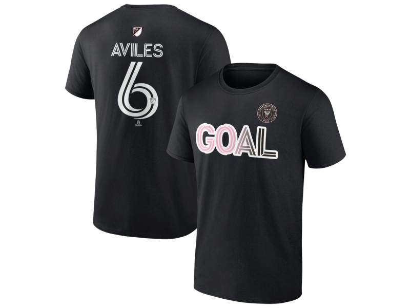 Men's Inter Miami CF Goal #6 Tomas Aviles T-Shirt - Black