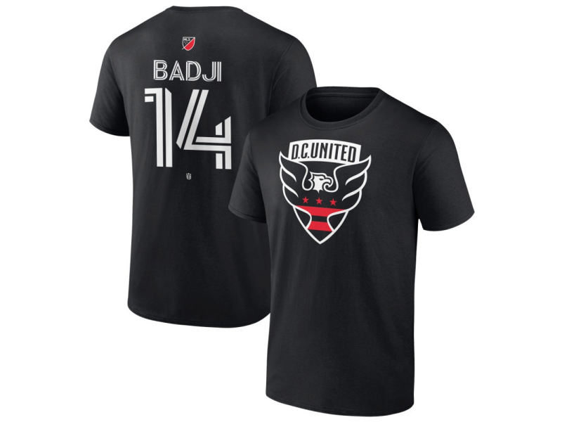 Men's D.C. United #14 Dominique Badji Team Authentic T-Shirt - Black