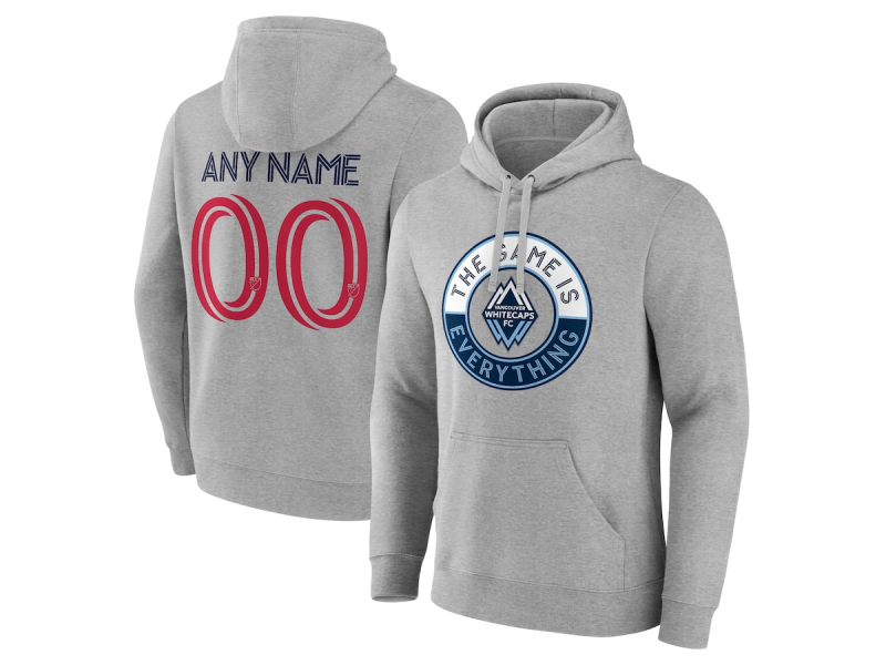 Men's Vancouver Whitecaps FC The Game Is Everything #59 Javon Badwal Pullover Hoodie - Gray