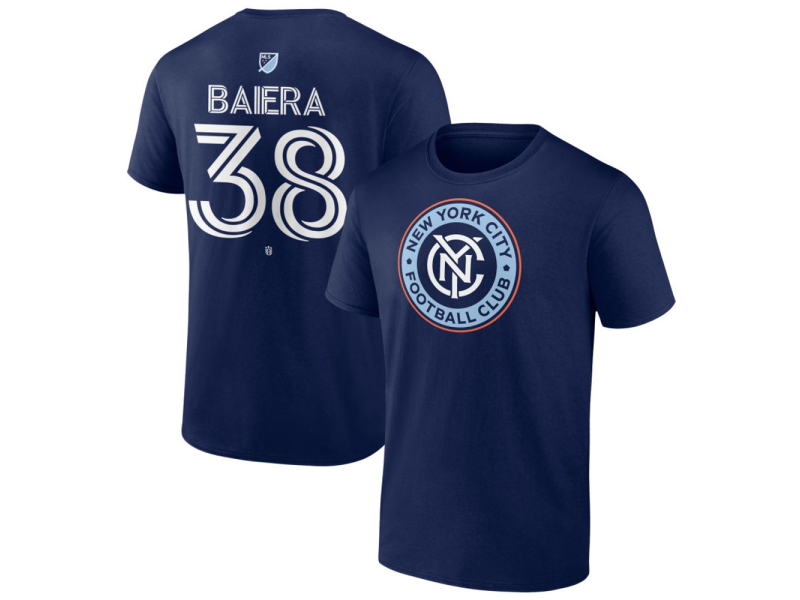 Youth New York City FC #38 Drew Baiera Team Authentic T-Shirt - Navy
