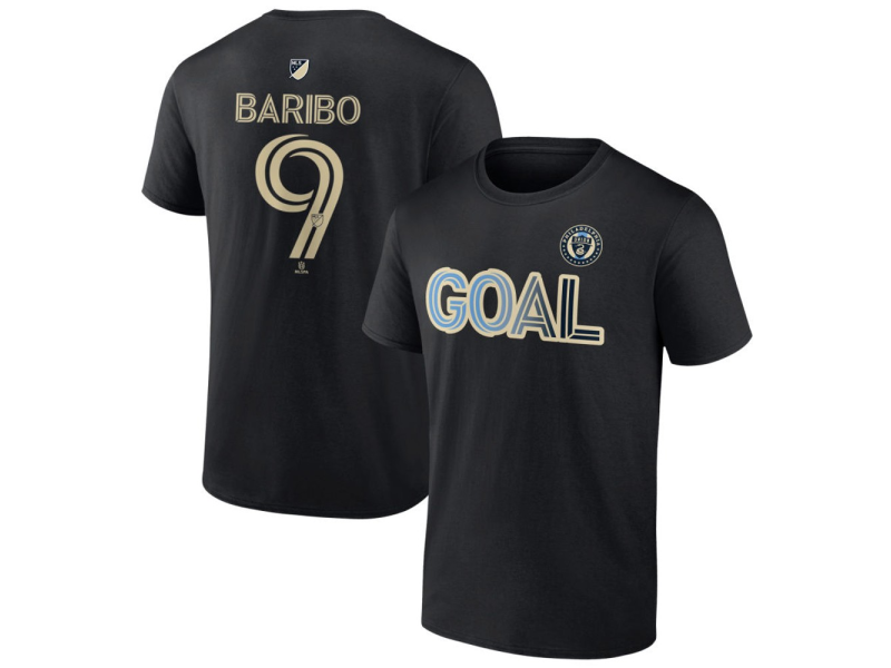 Men's Philadelphia Union Goal #9 Tai Baribo T-Shirt - Black