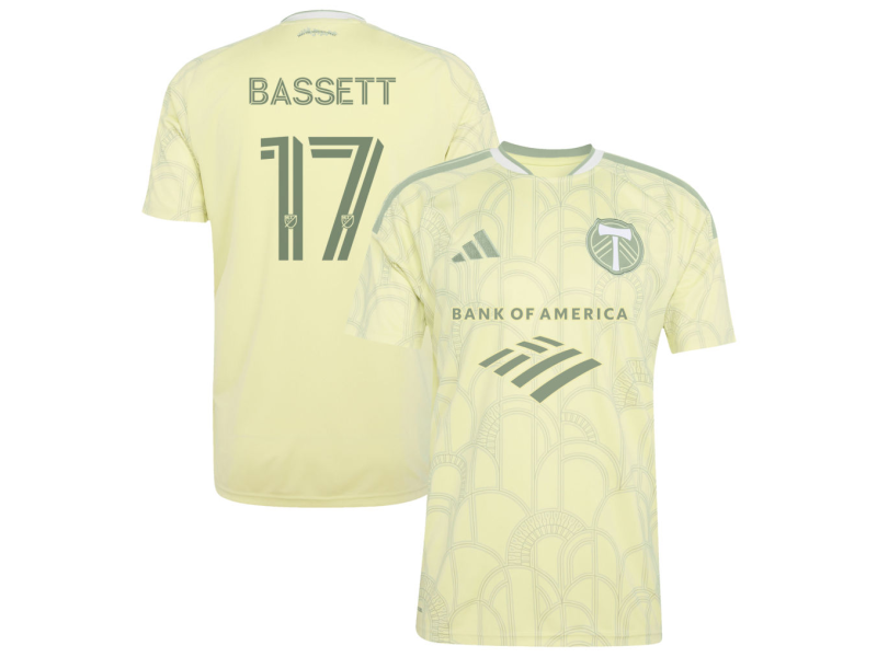 Cole Bassett Portland Timbers 2026 Civic Stadium Edition Fan Version Jersey - Yellow