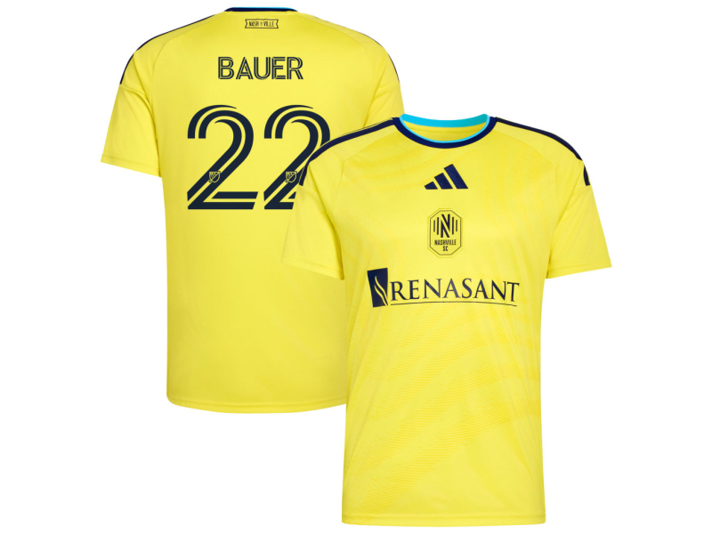 Josh Bauer Nashville SC 2026 The Reverb Edition Fan Version Jersey - Yellow