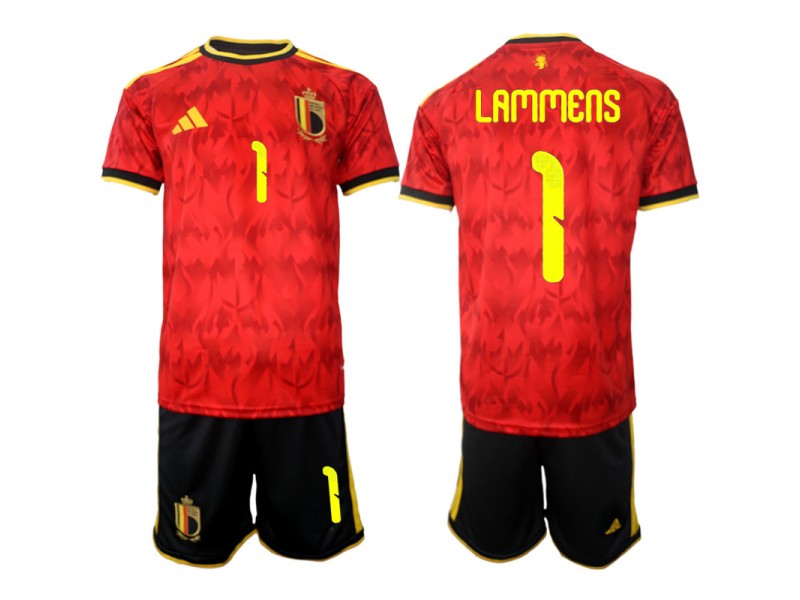 LAMMENS Belgium 2026 World Cup Home Fan Jersey - Red