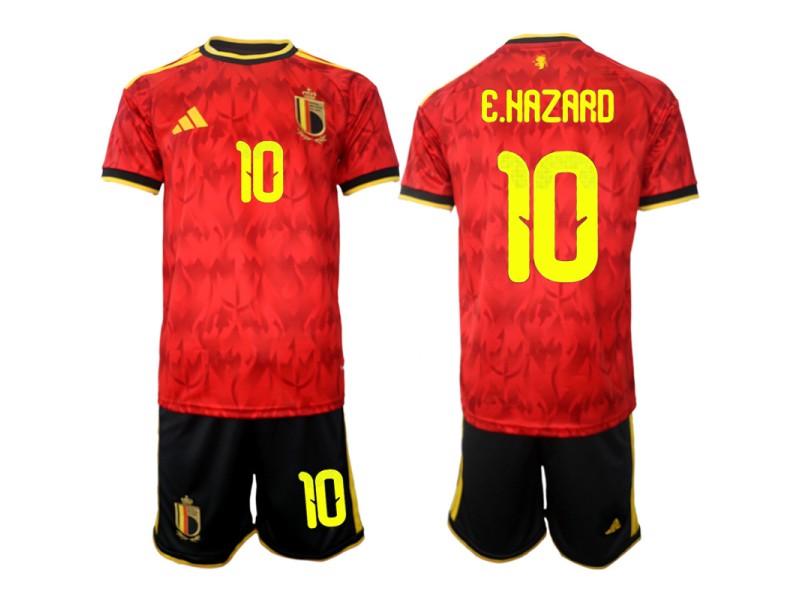 E.HAZARD Belgium 2026 World Cup Home Fan Jersey - Red