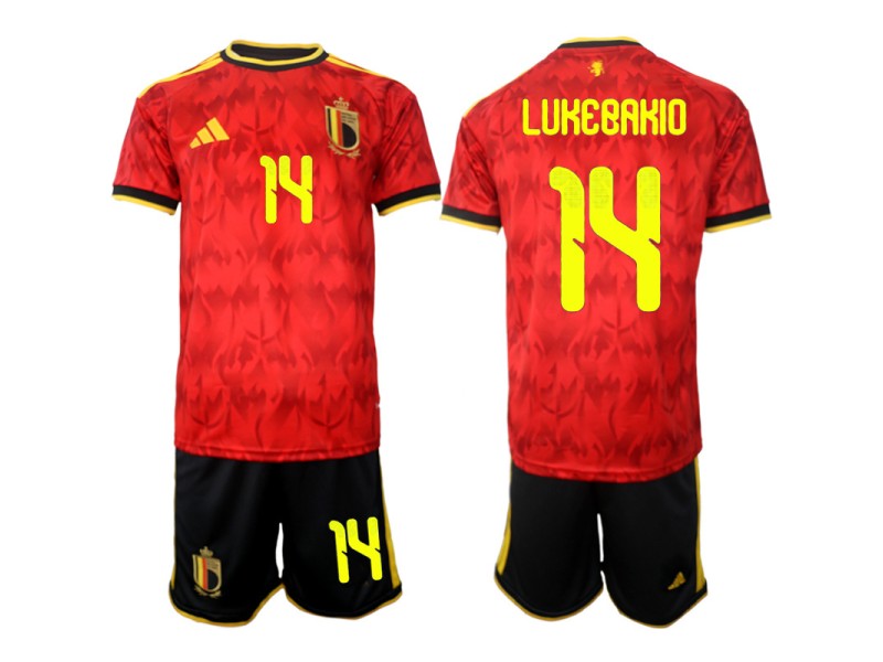 LUKEBAKIO Belgium 2026 World Cup Home Fan Jersey - Red