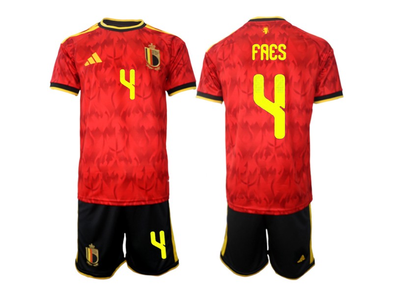 FAES Belgium 2026 World Cup Home Fan Jersey - Red