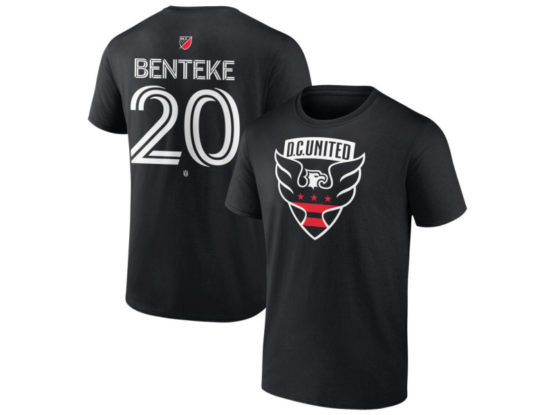 Men's D.C. United #20 Christian Benteke Team Authentic T-Shirt - Black