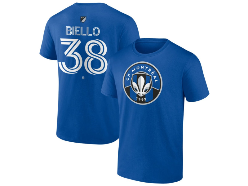 Men's CF Montreal #38 Allesandro Biello Team Authentic T-Shirt - Royal