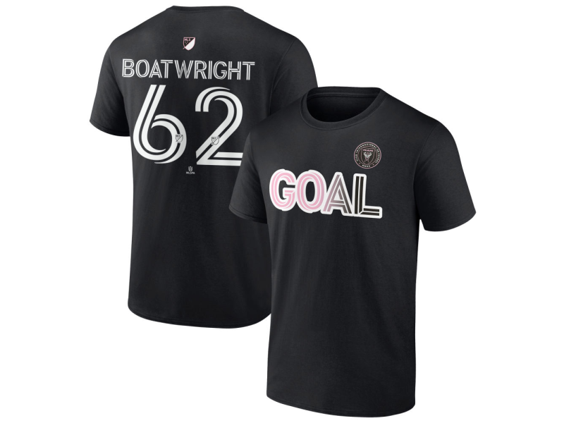Men's Inter Miami CF Goal #62 Israel Boatwright T-Shirt - Black