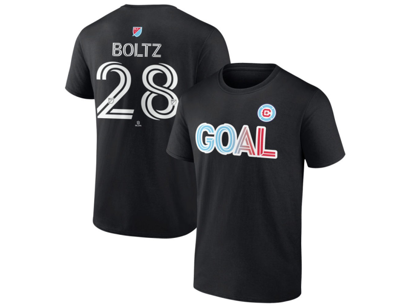 Youth Chicago Fire Goal #28 Dean Boltz T-Shirt - Black