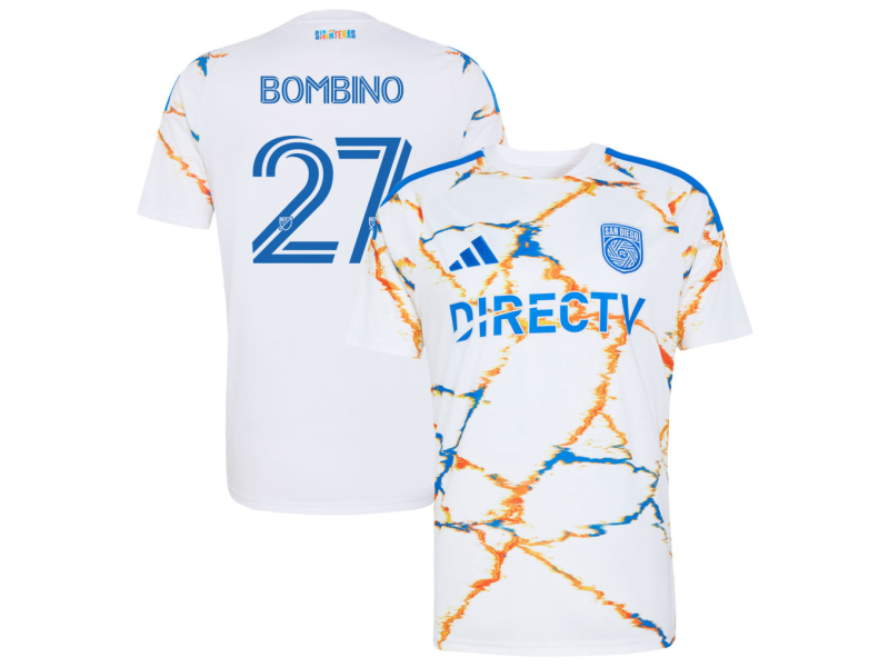 Luca Bombino San Diego FC 2026 Unprecedented Unity Edition Fan Version Jersey - White