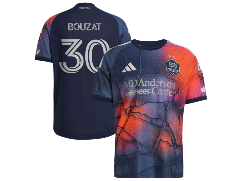 Augustin Bouzat Houston Dynamo FC 2026 Mission Control Player Version Jersey - Blue With Patch