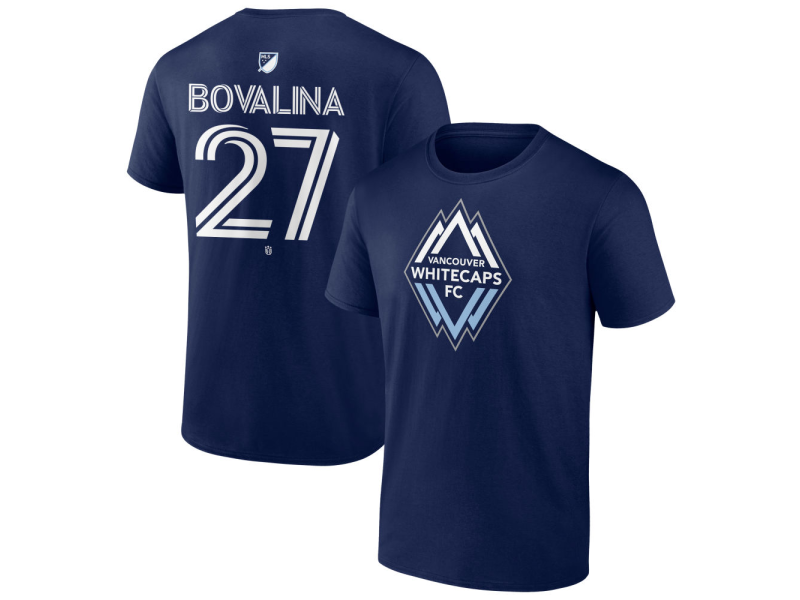 Youth Vancouver Whitecaps FC #27 Giuseppe Bovalina Team Authentic T-Shirt - Navy