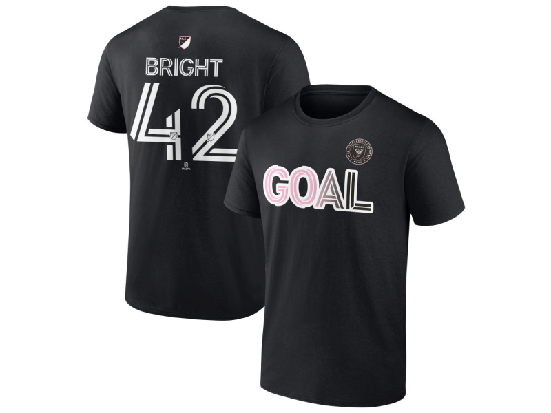 Men's Inter Miami CF Goal #42 Yannick Bright T-Shirt - Black