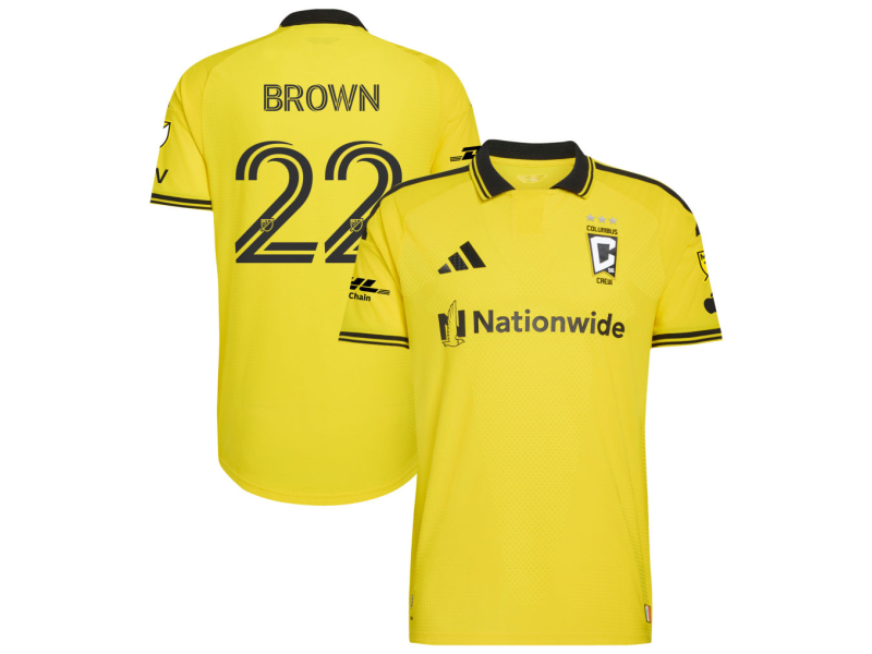 Tristan Brown Columbus Crew 2026 The Crafted for Excellence Edition Player Version Jersey - Yellow With Patch