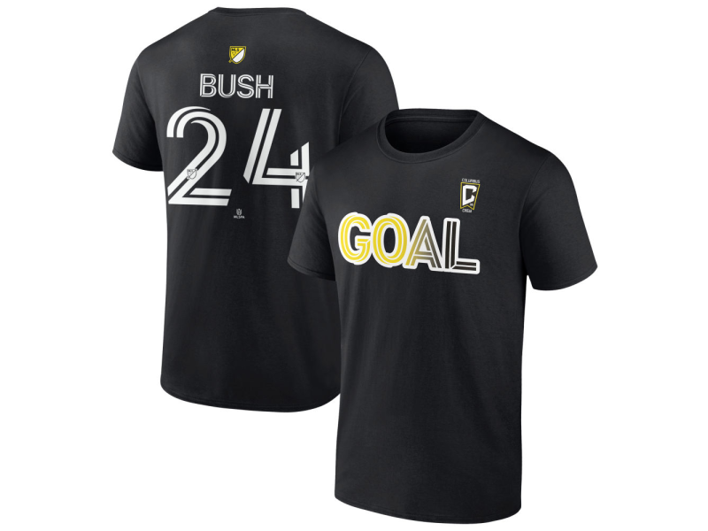 Youth Columbus Crew Goal #24 Evan Bush T-Shirt - Black
