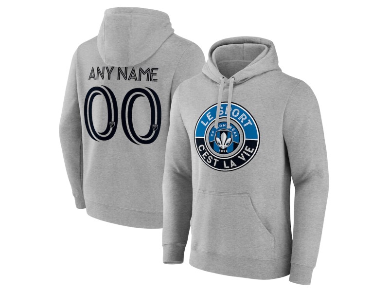 Men's CF Montreal The Game Is Everything Custom Pullover Hoodie - Gray