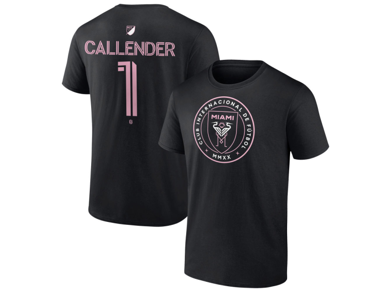 Youth Inter Miami CF Authentic Stack #1 Drake Callender T-Shirt - Black