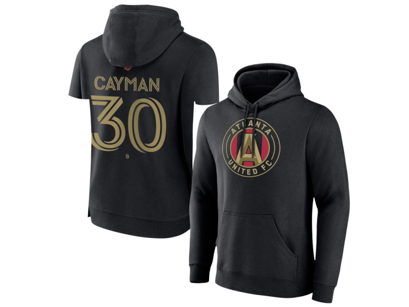 Men's Atlanta United FC #30 Cayman Togashi Team Authentic Pullover Hoodie - Black