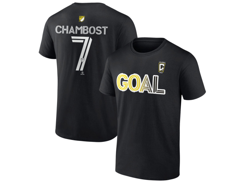 Youth Columbus Crew Goal #7 Dylan Chambost T-Shirt - Black