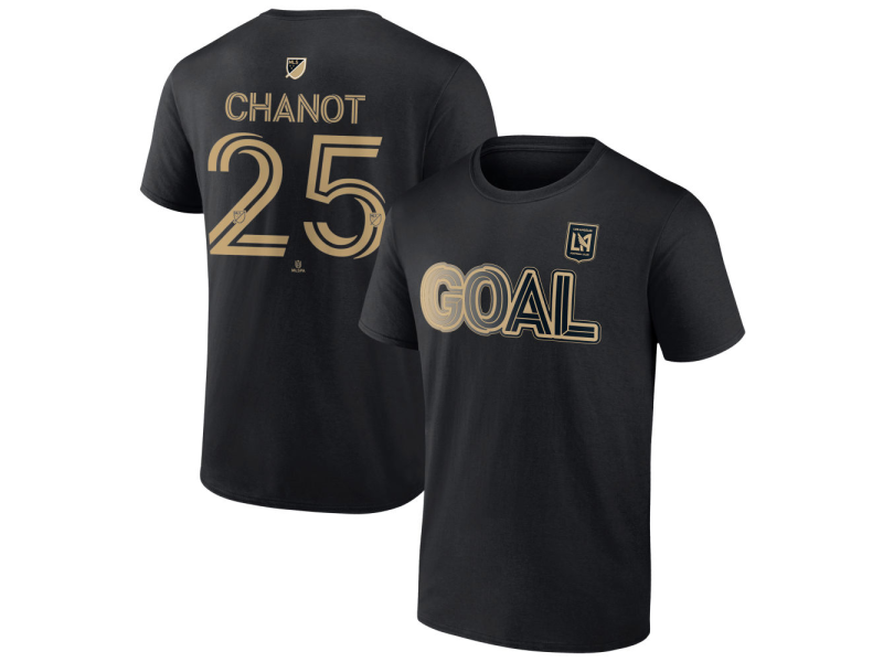 Youth LAFC Goal #25 Maxime Chanot T-Shirt - Black