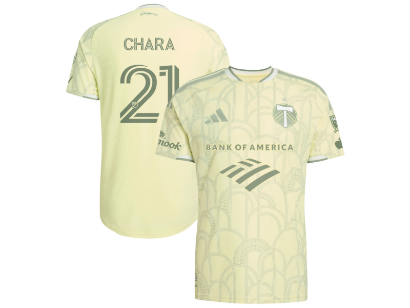Diego Chara Portland Timbers 2026 Civic Stadium Edition Player Version Jersey - Yellow With Patch