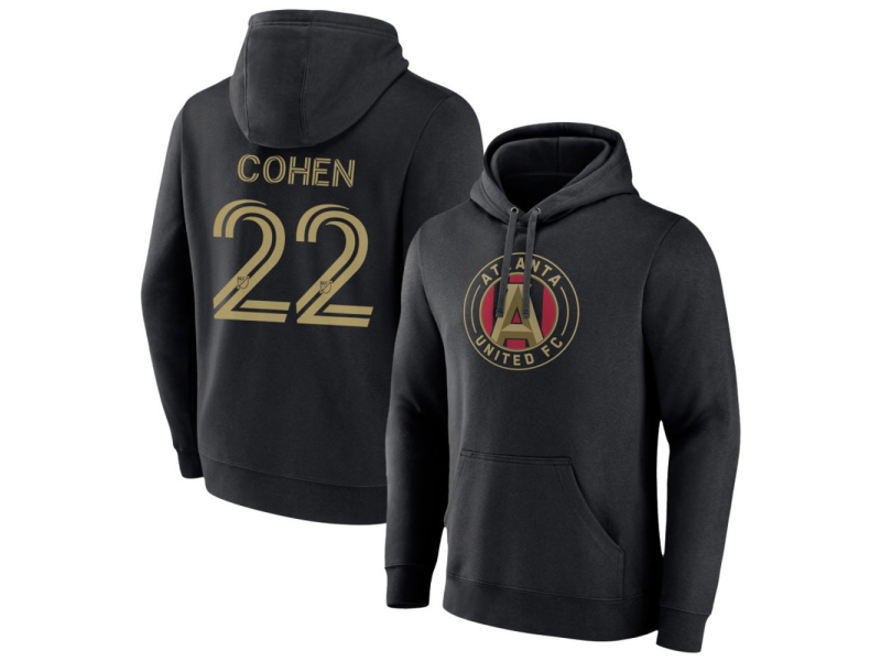 Men's Atlanta United FC #22 Josh Cohen Pullover Hoodie - Black