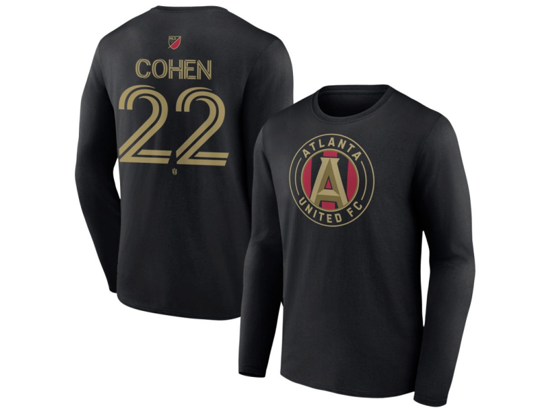Men's Atlanta United FC #22 Josh Cohen Team Authentic Long Sleeve T-Shirt - Black