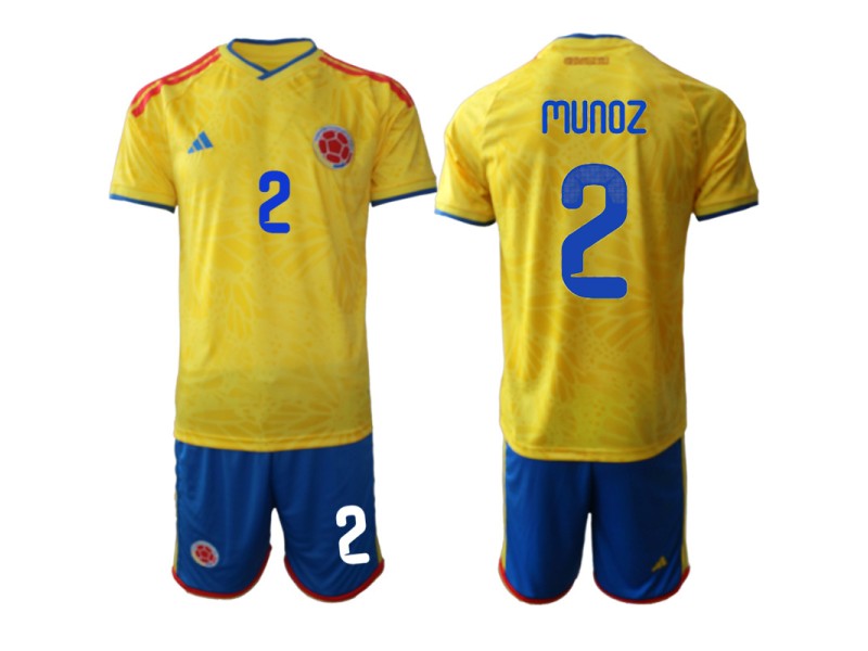 MUNOZ Colombia 2026 World Cup Home Fan Jersey - Yellow