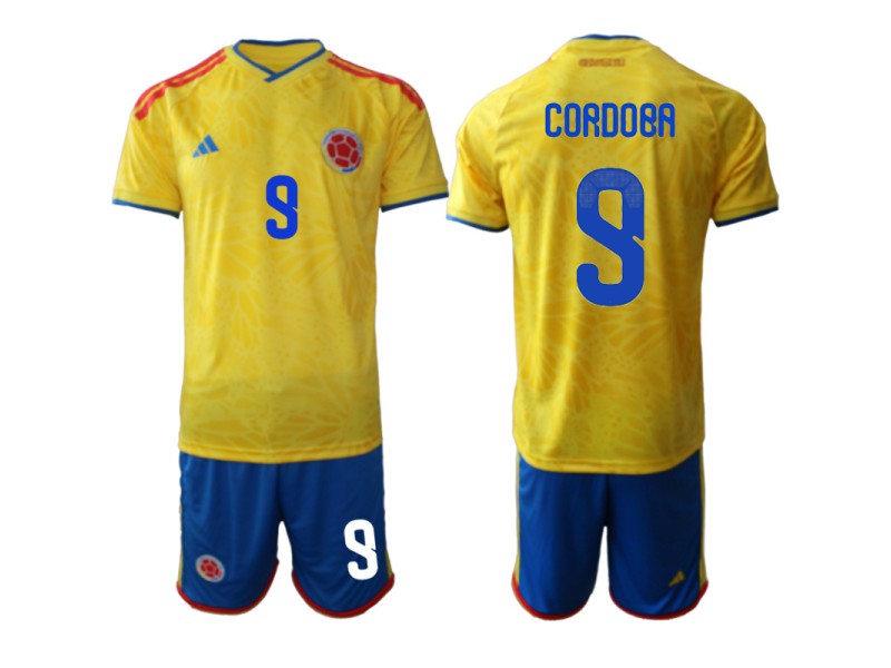 CORDOBA Colombia 2026 World Cup Home Fan Jersey - Yellow